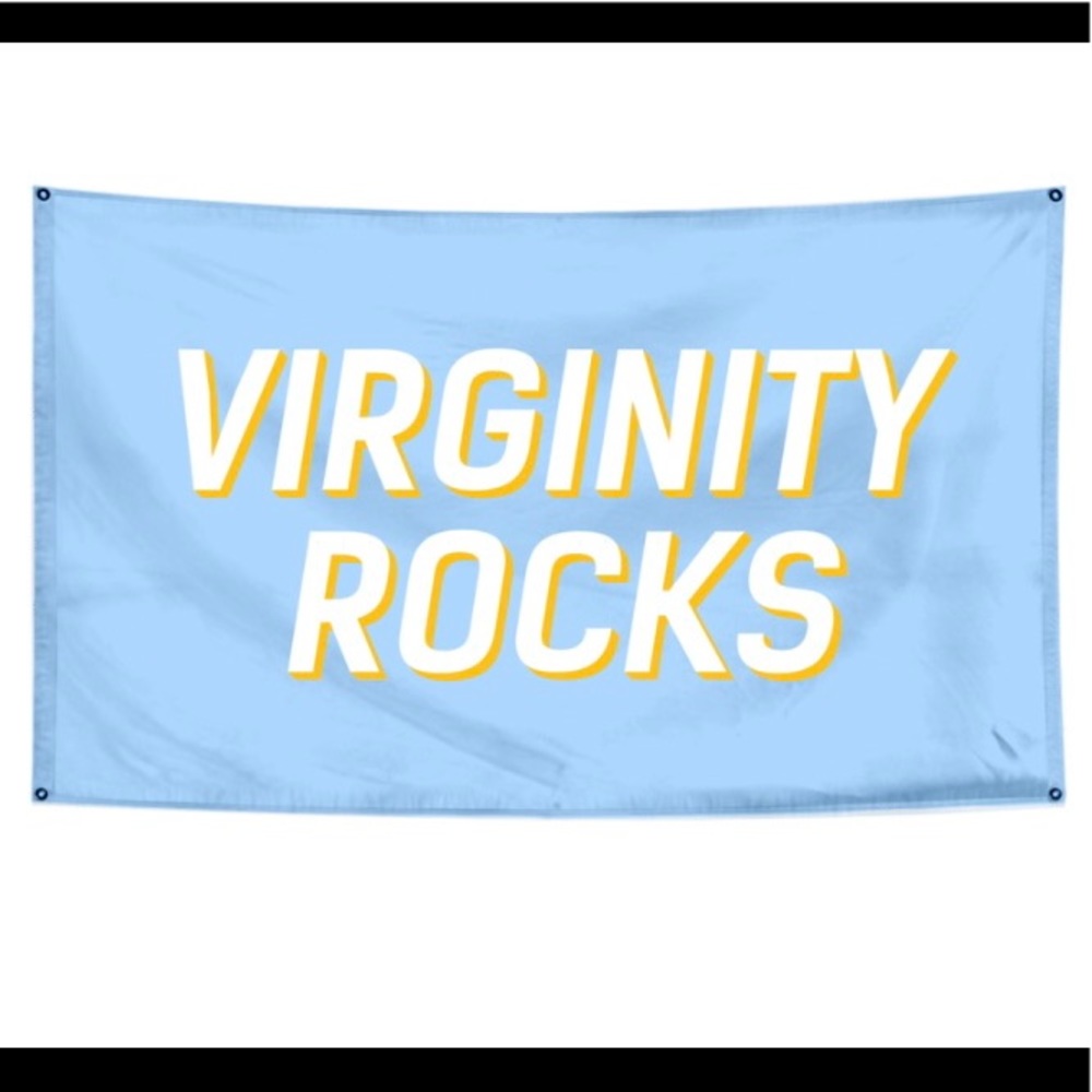 Virginity rocks flag, like new just don't have room for it